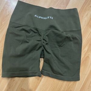 Alphalete Women's Olive Green Shorts small
